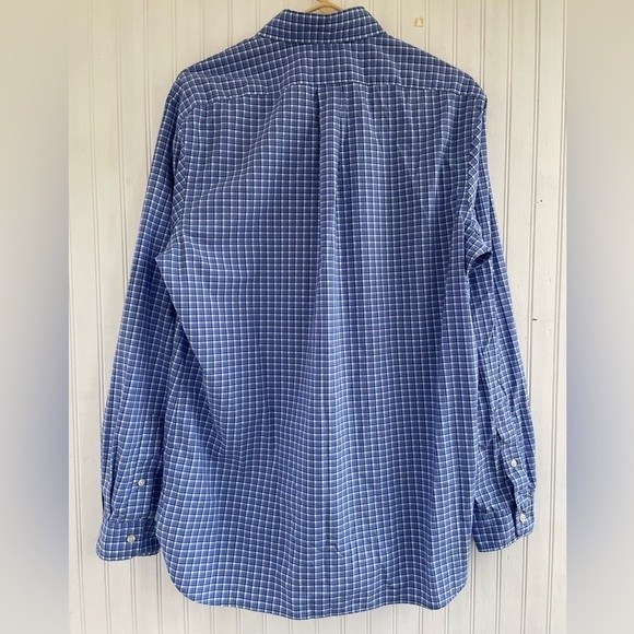 Ralph Lauren Men's Blue White Pink Plaid Button Down Shirt Size Medium - Picture 2 of 6